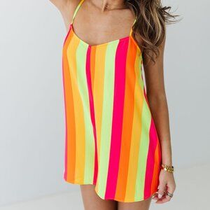 Rascal Romper Neon Vacay Stripe | Show Me Your Mumu